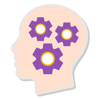 Dişliler. Web simgesi basit illüstrasyon