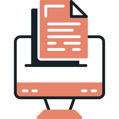 dosya biçimi simgesi, vektör illüstrasyonu