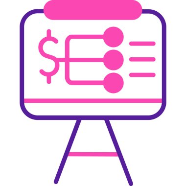 Bir iş simgesinin vektör illüstrasyonu