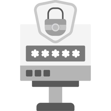 Güvenlik sistemi vektör simgesi