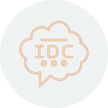 Bulut simgesi vektör illüstrasyonu