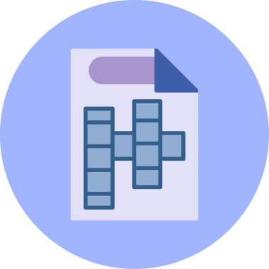 belge dosyası. Web simgesi basit illüstrasyon