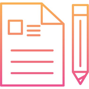 Belge. Web simgesi basit illüstrasyon