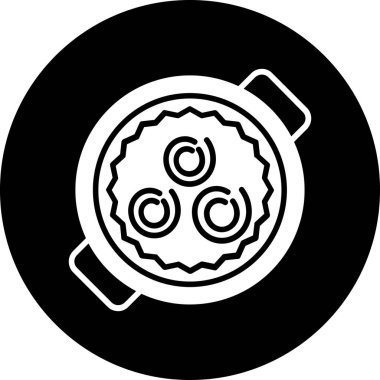 yiyecek ve içecek vektör simgesi.