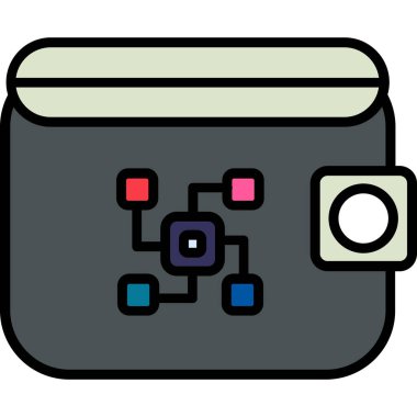 kamera simgesi vektör illüstrasyonu