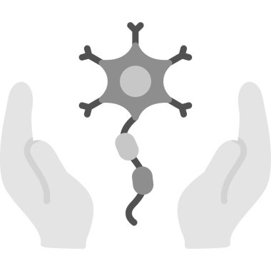 İnsan eli ile covid 19 virüs ikon vektör çizimi