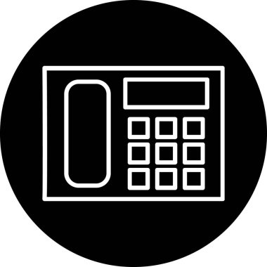 telefon web simgesi, vektör çizim