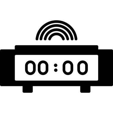 Vektör illüstrasyonu, saat simgesi