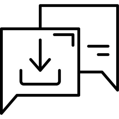 Konuşma baloncukları ikon vektör çizimi