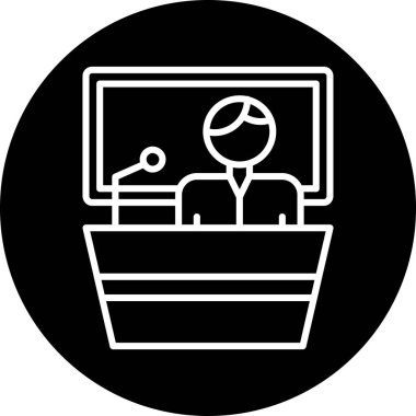 Modern bir simgenin vektör illüstrasyonu