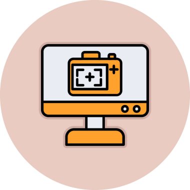 Tıbbi bir simgenin vektör illüstrasyonu