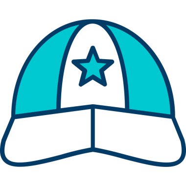 Şapka. Web simgesi basit illüstrasyon