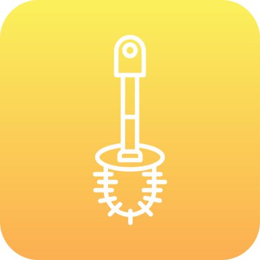 güzel bahçe kabartma vektör simgesi