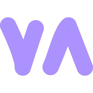 alfabe harfi v simgesi, vektör illüstrasyonu