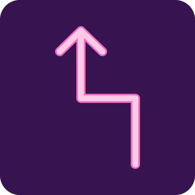 Ok sol vektör simgesi. Görüntü tarzıdır düz simgesi simgesi bir yuvarlatılmış kare düğmesini, beyaz ve pembe renkler.