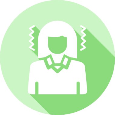 Kadın simgesinin vektör illüstrasyonu