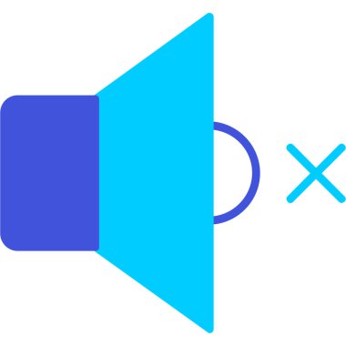 megafon simgesi basit vektör illüstrasyonu