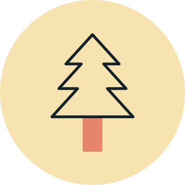 Ağaç. Web simgesi basit illüstrasyon