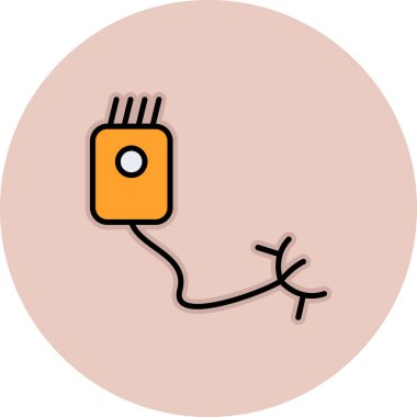 usb simge vektör illüstrasyonu