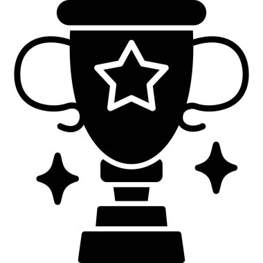 Kupa. Web simgesi basit illüstrasyon