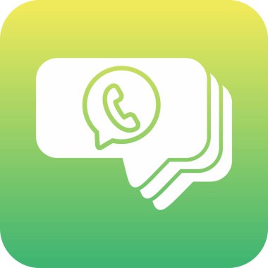 Sohbet baloncuklu Whatsapp logosu
