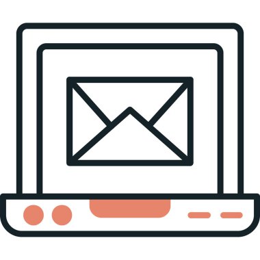 web simgesi, dizüstü bilgisayar vektör illüstrasyon