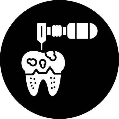 Bir dişin vektör çizimi