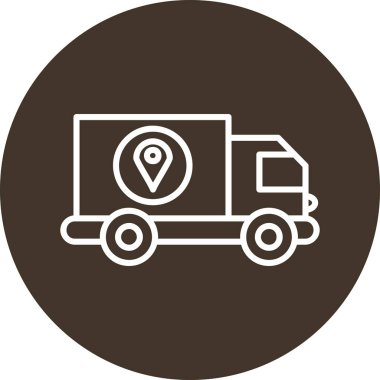 Vektör konumu simge illüstrasyonu