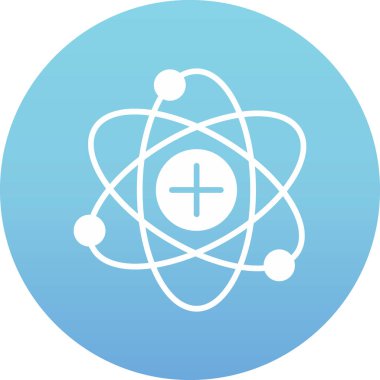 atom simgesi, basit illüstrasyon