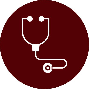 stetoskop web simge vektör çizim