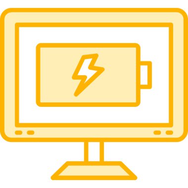 Bilgisayar. Web simgesi basit illüstrasyon