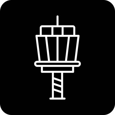 Bir kutbun simge vektör illüstrasyonu