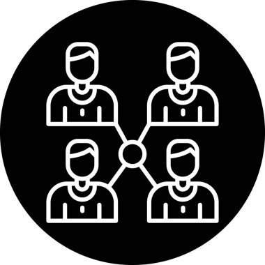 İnsanların vektör illüstrasyonu, insanların sembolü