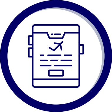 Kontrol listesi. Web simgesi basit tasarım