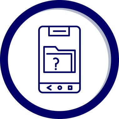 vektör çizim tasarım cep telefonu simgesinin