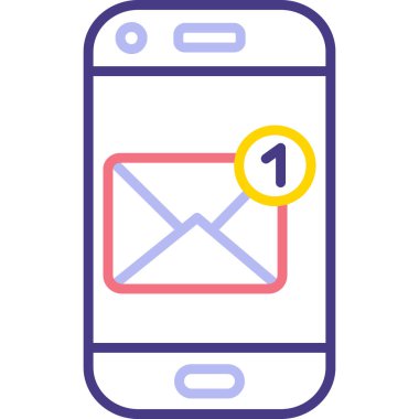 E-posta. Web simgesi basit illüstrasyon