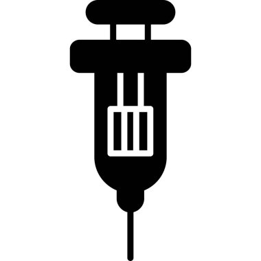 Şırınga. Web simgesi basit illüstrasyon