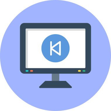 Web simgesi, bilgisayar teknolojisinin vektör illüstrasyonu