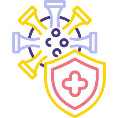 kalkan ağ simgesi basit tasarım