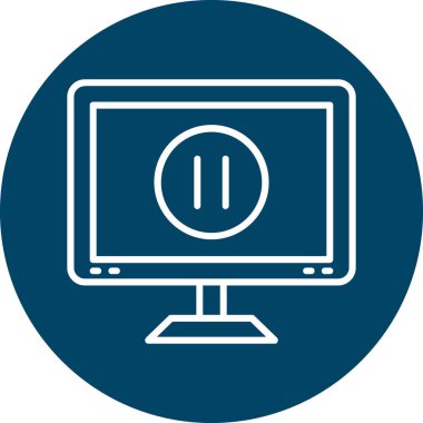 Bilgisayarın vektör illüstrasyonu