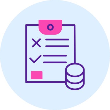 Belge simgesinin vektör illüstrasyonu