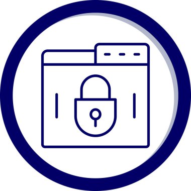 ikon vektör illüstrasyonunu kilitle