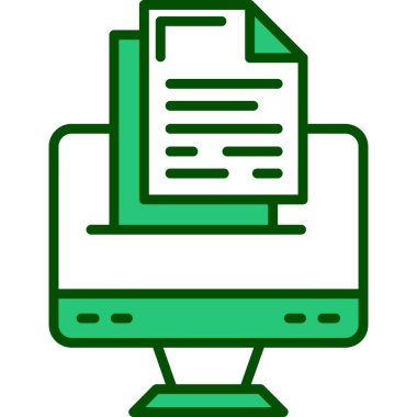 belge dosya vektör çizgisi simgesi