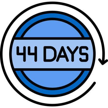 Taslak biçiminde 45 günlük simge