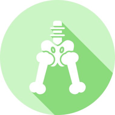 Kemik ikonu. vektör illüstrasyonu