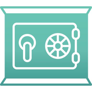 Güvenli bir simgenin vektör illüstrasyonu