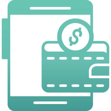 Para için. Web simgesi basit illüstrasyon