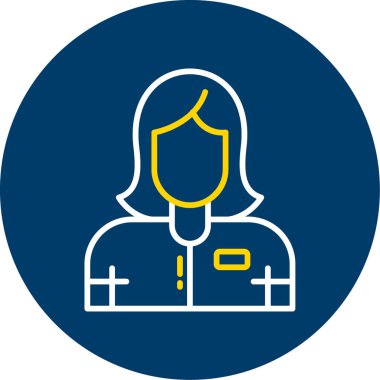 vektör avatar kadın simgesi