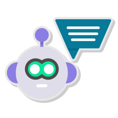 sohbet simgesi, vektör illüstrasyon tasarımı ile konuşma balonu