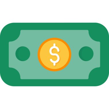 Dolar gagası vektör simgesi